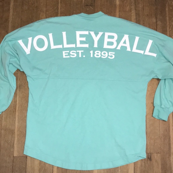 Spirit Jersey Tops 35 Volleyball Spirit Jersey Mint Color Poshmark